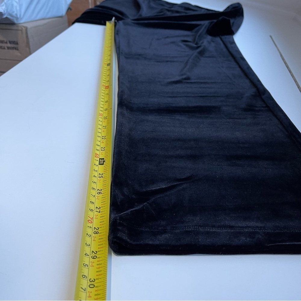 Chico’s Travelers Black Velvet No-Wrinkle Straight Leg Pull-On Pants Large - Picture 9 of 11